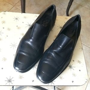 COLE HAAN Nike Air Sole Black Leather Loafers Dress Slip on Shoes Size 11
